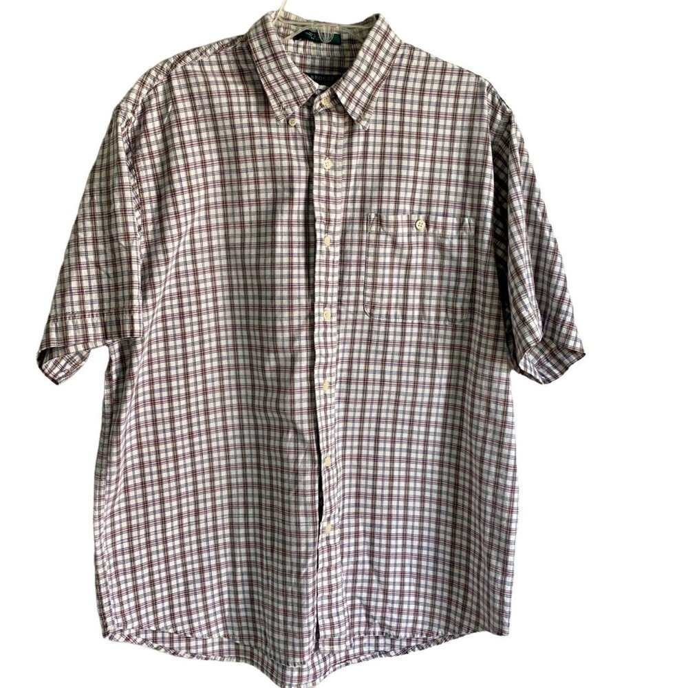 Claybrooke Cotton Short Sleeve Button Down Shirt XL